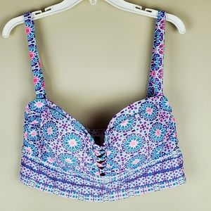 Torrid Multicolored Swimsuit Top - Size 0 (12)